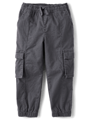 Pantalon de jogging cargo extensible à enfiler pour garçon