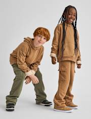 Kids Garment Dyed Premium Fleece Hoodie