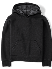 Sweat à capuche en polaire de qualité supérieure teint en pièce pour enfant