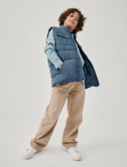 Jean baggy teint en pièce pour enfant avec éclaboussures de peinture