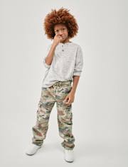 Pantalon cargo à jambes larges pour enfants