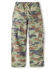 Kids Wide Leg Pull On Cargo Pants