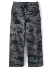 Kids Wide Leg Pull On Cargo Pants