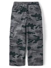 Kids Wide Leg Pull On Cargo Pants
