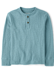 Boys Thermal Henley Top