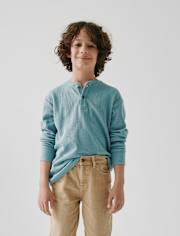 Boys Thermal Henley Top