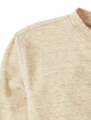 Boys Marled Henley Top