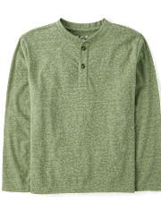 Haut Henley chiné pour garçon