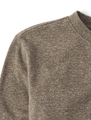 Boys Marled Henley Top
