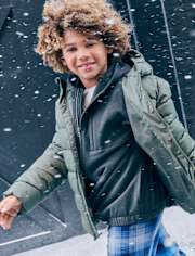Boys Hooded Puffer Jacket