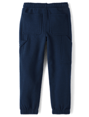 Boys Premium Fleece Loose Carpenter Jogger Pants