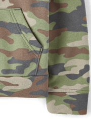 Sweat à capuche en polaire camouflage de qualité supérieure pour enfants