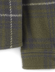 Chemise boutonnée en tricot confortable et luxueuse à carreaux pour bébé et tout-petit