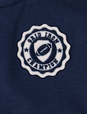 Toddler Varsity Patch Premium Fleece Bomber Jacket