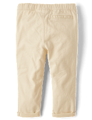 Baby And Toddler Roll Cuff Pull On Chino Pants
