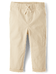Baby And Toddler Roll Cuff Pull On Chino Pants