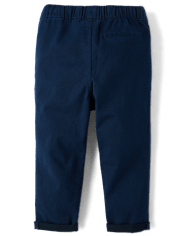 Baby And Toddler Roll Cuff Pull On Chino Pants