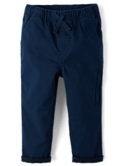 Baby And Toddler Roll Cuff Pull On Chino Pants