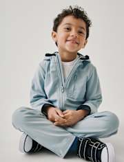 Baby And Toddler Boys Cozy Tech 2-Piece Outfit Set