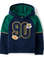 Baby And Toddler Boys Embroidered Varsity Premium Fleece Hoodie