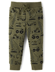 Baby And Toddler Boys Print Premium Fleece Jogger Pants