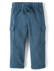 Pantalon cargo décontracté en polaire de qualité supérieure pour bébé et tout-petit