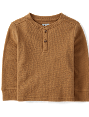 Baby And Toddler Boys Thermal Henley Top