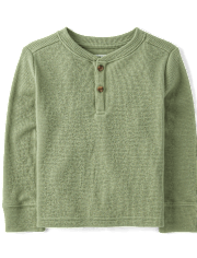Baby And Toddler Boys Thermal Henley Top