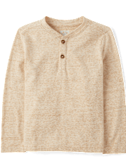 Haut Henley chiné pour bébés et tout-petits garçons