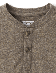 Haut Henley chiné pour bébés et tout-petits garçons