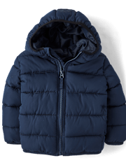 Toddler Boys Hooded Puffer Jacket