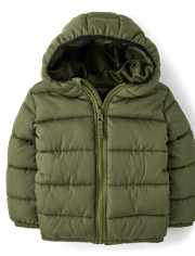Toddler Boys Hooded Puffer Jacket