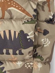 Toddler Boys Print Puffer Jacket