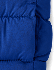 Toddler Boys Colorblock Hooded Puffer Jacket