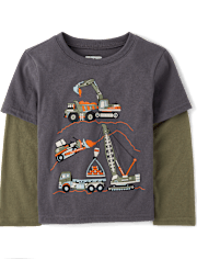 Baby And Toddler Boys Graphic Layered Top