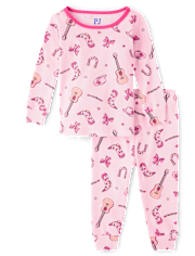 Baby And Toddler Girls Bow Cowgirl Snug Fit Cotton Pajamas