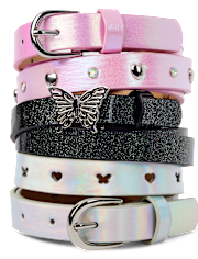 Girls Butterfly Belt 3-Pack