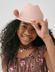 Girls Bow Cowgirl Hat