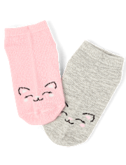 Lot de 10 paires de chaussettes à motif chat pour petites filles