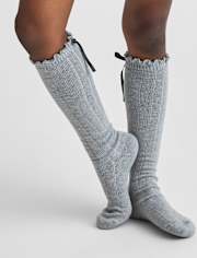 Girls Bow Boot Socks 2-Pack