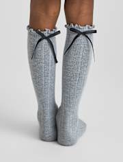 Girls Bow Boot Socks 2-Pack