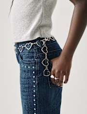 Girls Heart Chain Belt