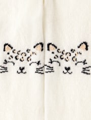 Baby Girls Cat Tights 2-Pack