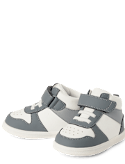 Baby And Toddler Boys First Steps Colorblock High Top Sneakers