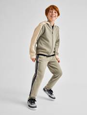Boys Side Stripe Scuba Loose Jogger Pants