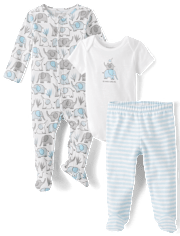 Baby Boys Elephant 3-Piece Take Me Home Set
