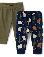 Baby Boys Bear Pants 2-Pack