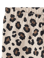 Lot de 2 leggings tutu léopard pour bébé fille