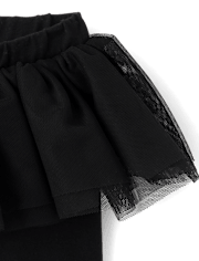 Lot de 2 leggings tutu léopard pour bébé fille