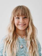 Girls Butterfly BFF Locket Necklace 3-Pack